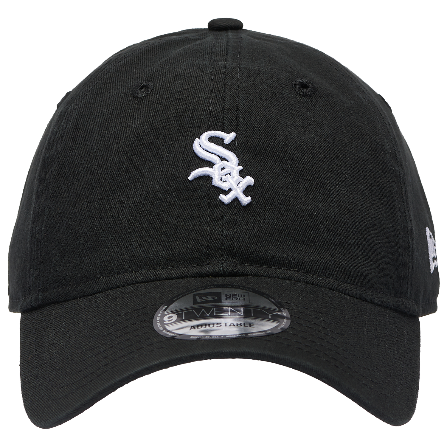 New Era White Sox Washed Mini 9TWENTY Cap - Men's - Black/White