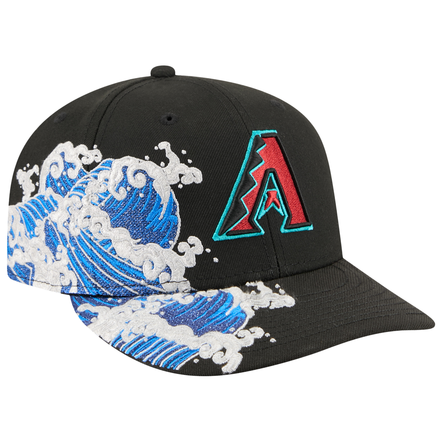 New Era Diamondbacks VISSURF 5950 Cap - Men's - Black/Blue