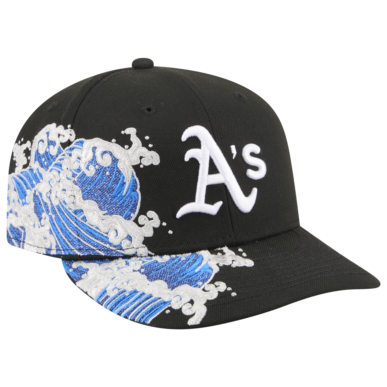 New Era Athletics VISSURF 5950 Cap - Men's - Black/Blue