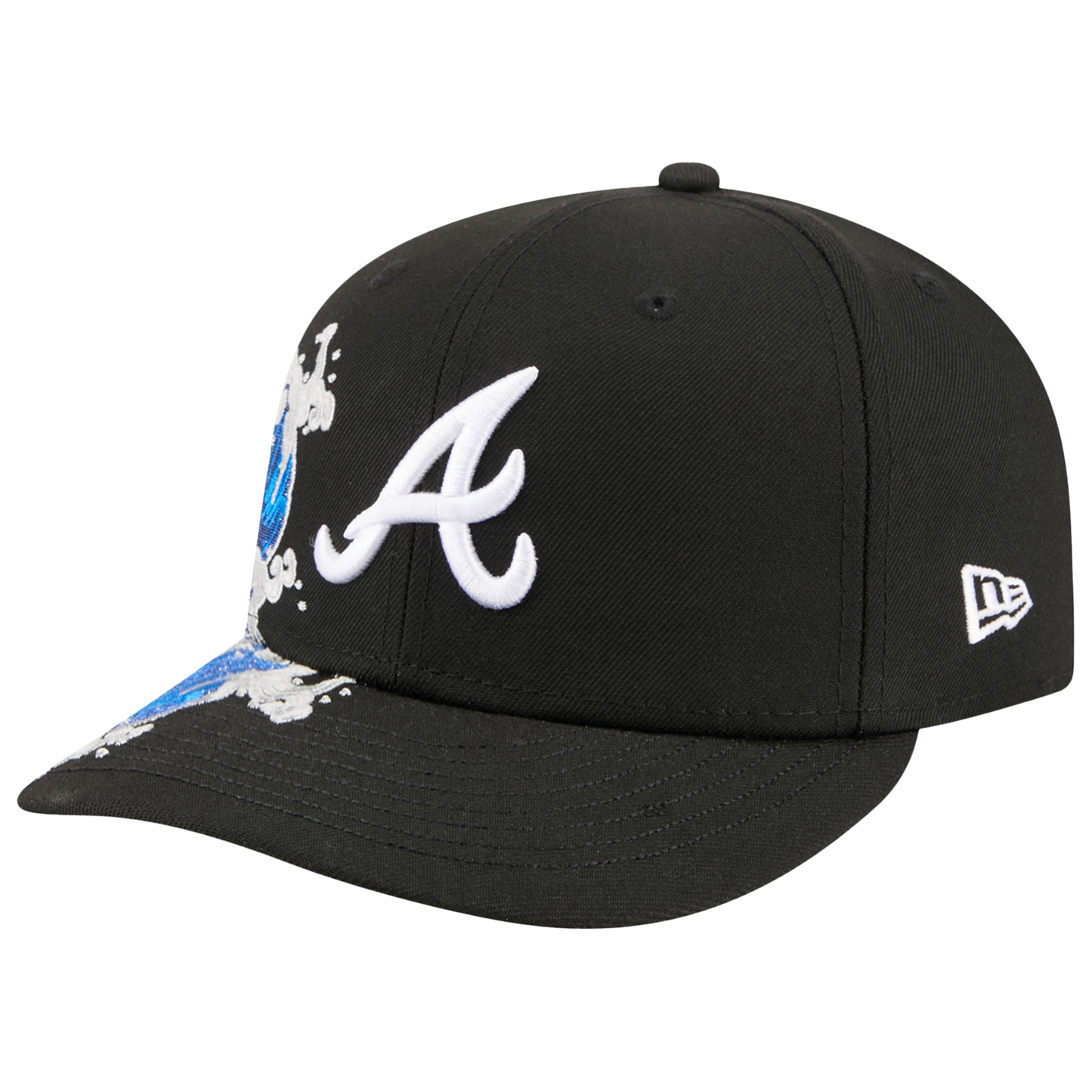 New Era Braves VISSURF 5950 Cap - Men's - Black/Blue