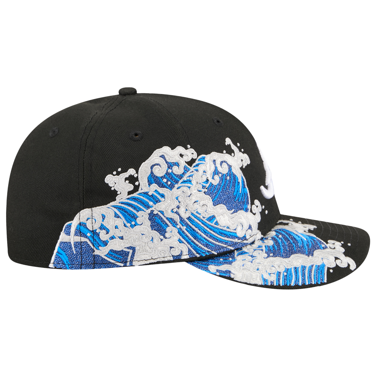 New Era Braves VISSURF 5950 Cap - Men's - Black/Blue