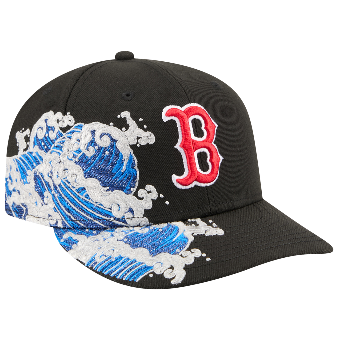 New Era Red Sox VISSURF 5950 Cap - Men's - Black/Blue