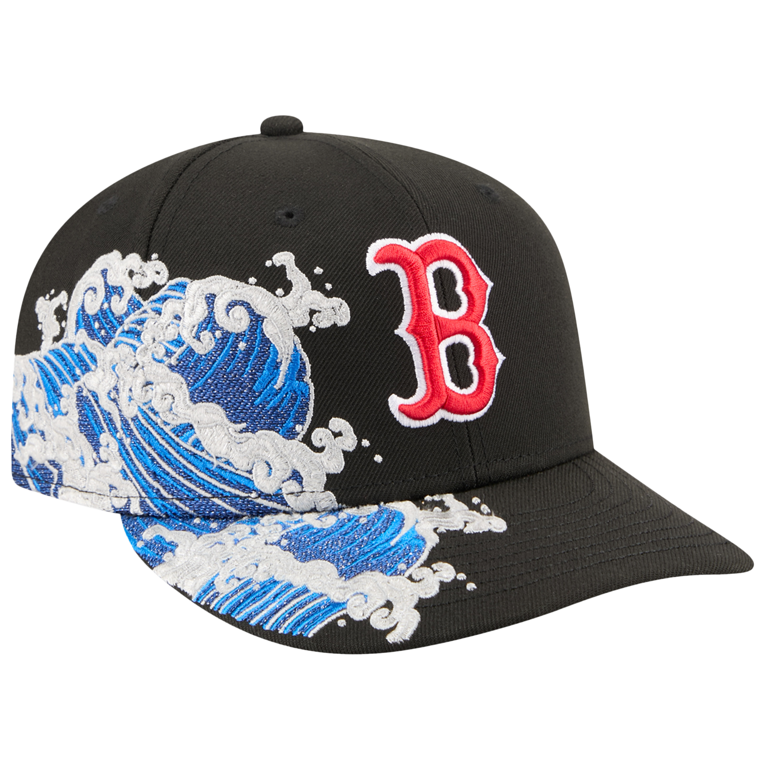 New Era Red Sox VISSURF 5950 Cap - Men's - Black/Blue