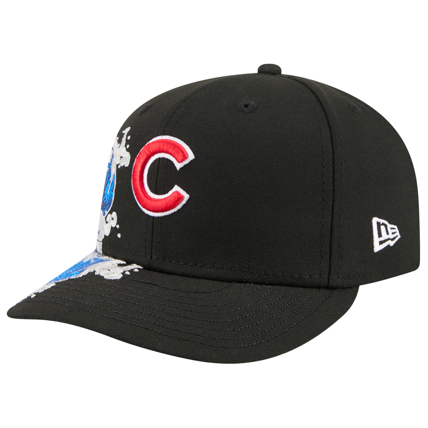 New Era Cubs VISSURF 5950 Cap - Men's - Black/Blue