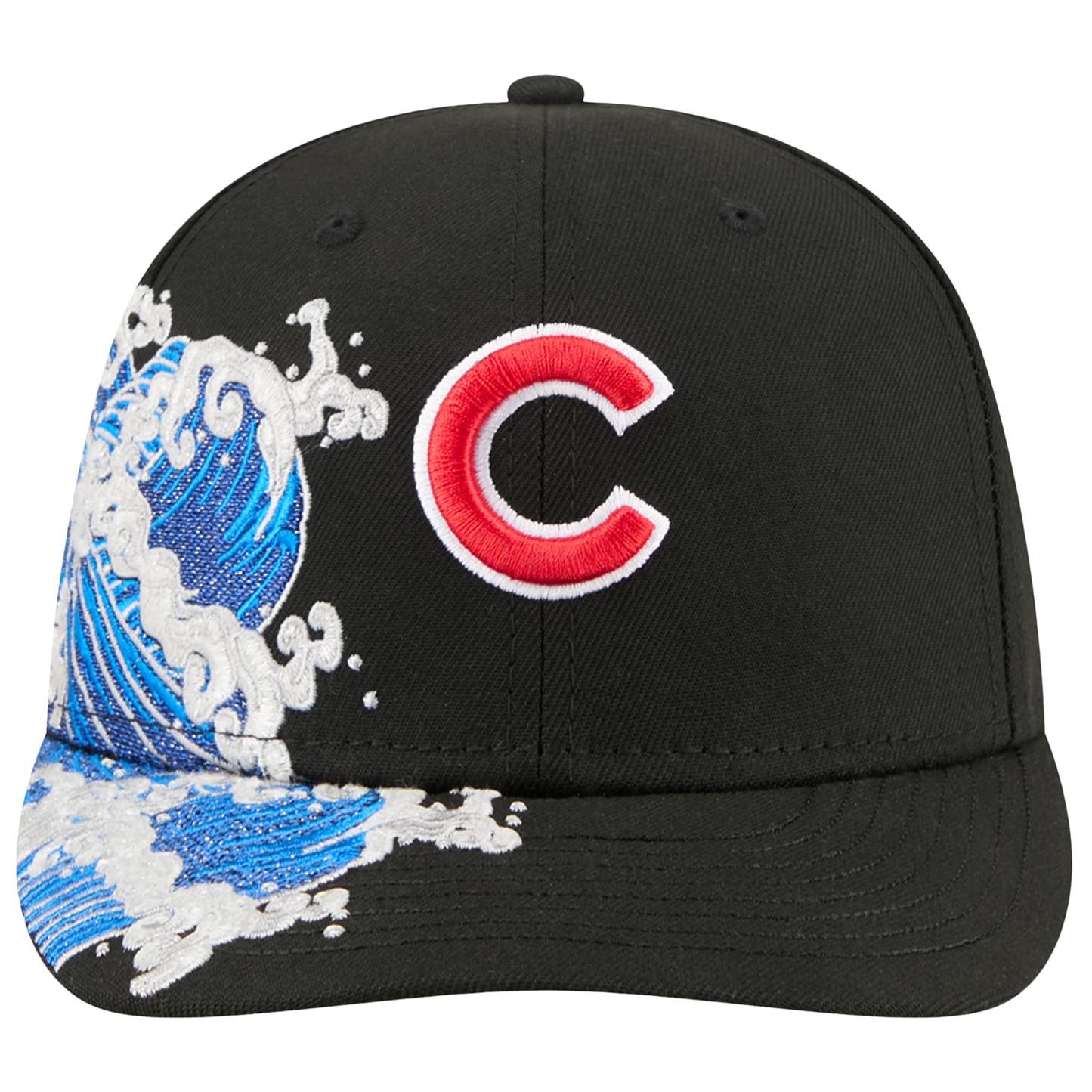 New Era Cubs VISSURF 5950 Cap - Men's - Black/Blue