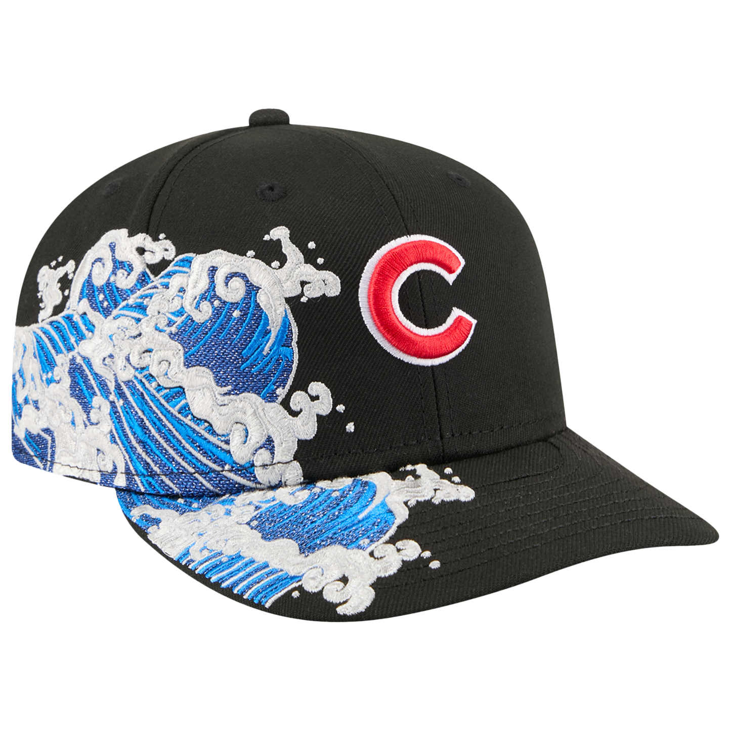 New Era Cubs VISSURF 5950 Cap - Men's - Black/Blue