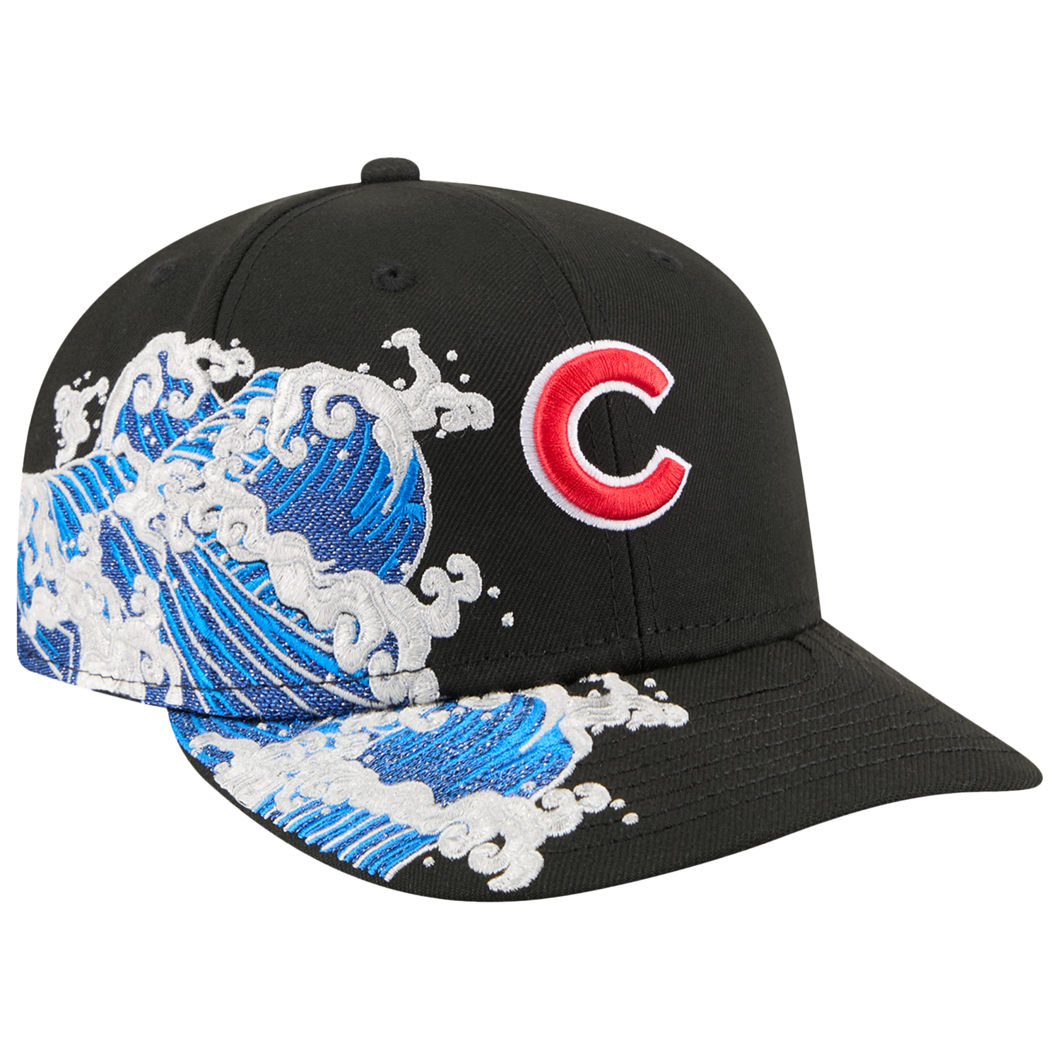 New Era Cubs VISSURF 5950 Cap - Men's - Black/Blue