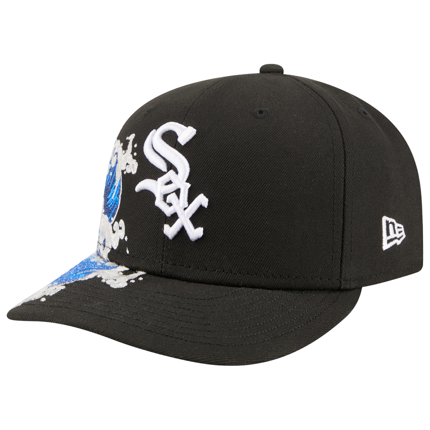 New Era White Sox VISSURF 5950 Cap - Men's - Black/Blue