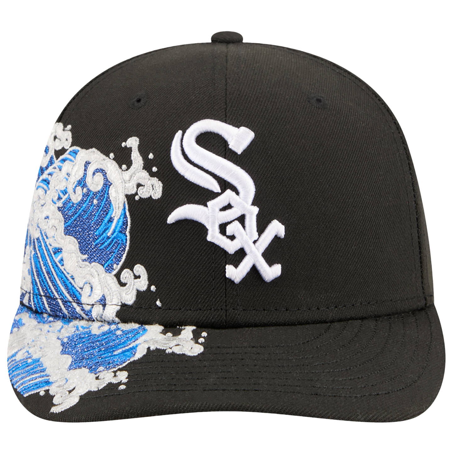 New Era White Sox VISSURF 5950 Cap - Men's - Black/Blue