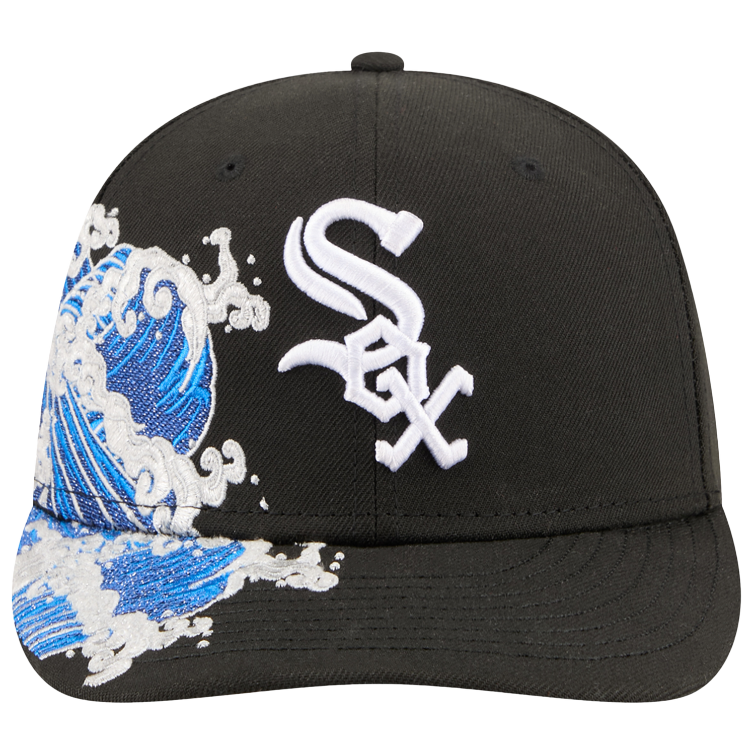 New Era White Sox VISSURF 5950 Cap - Men's - Black/Blue