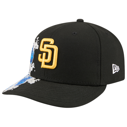 New Era Padres VISSURF 5950 Cap - Men's - Black/Blue