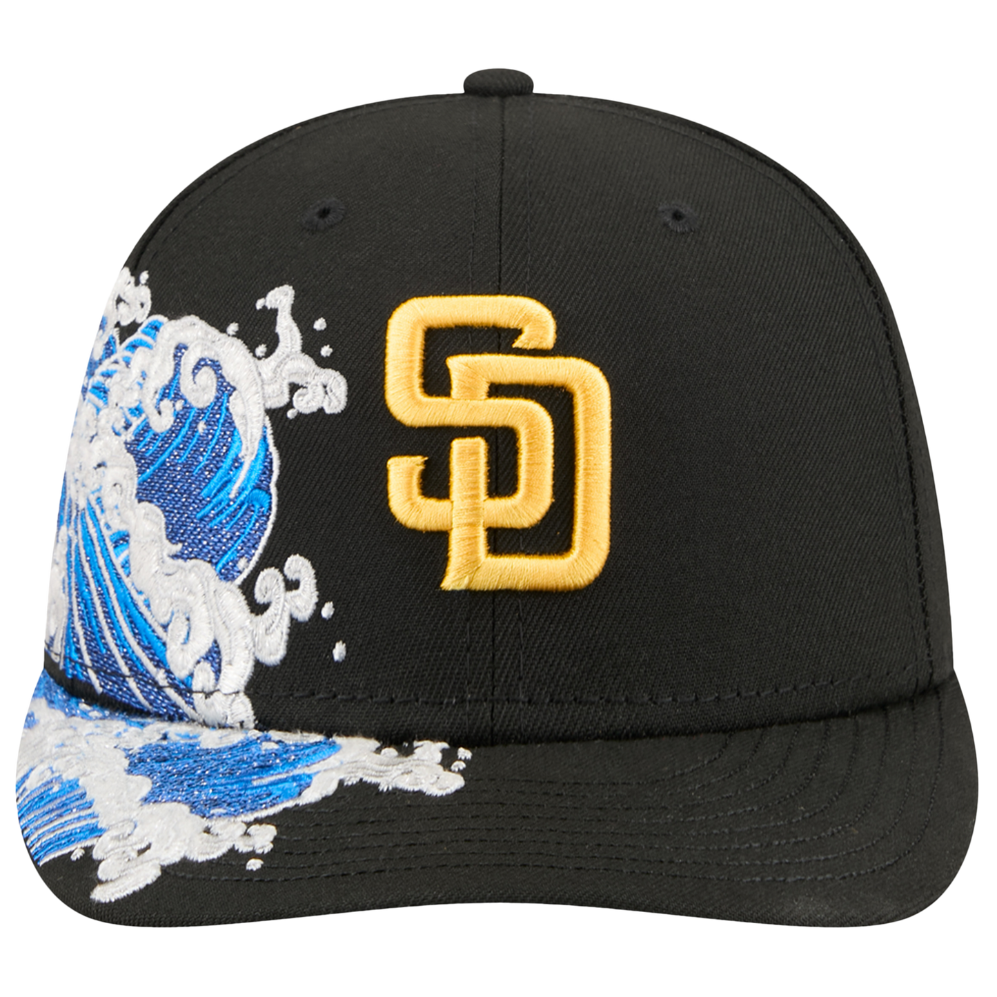 New Era Padres VISSURF 5950 Cap - Men's - Black/Blue