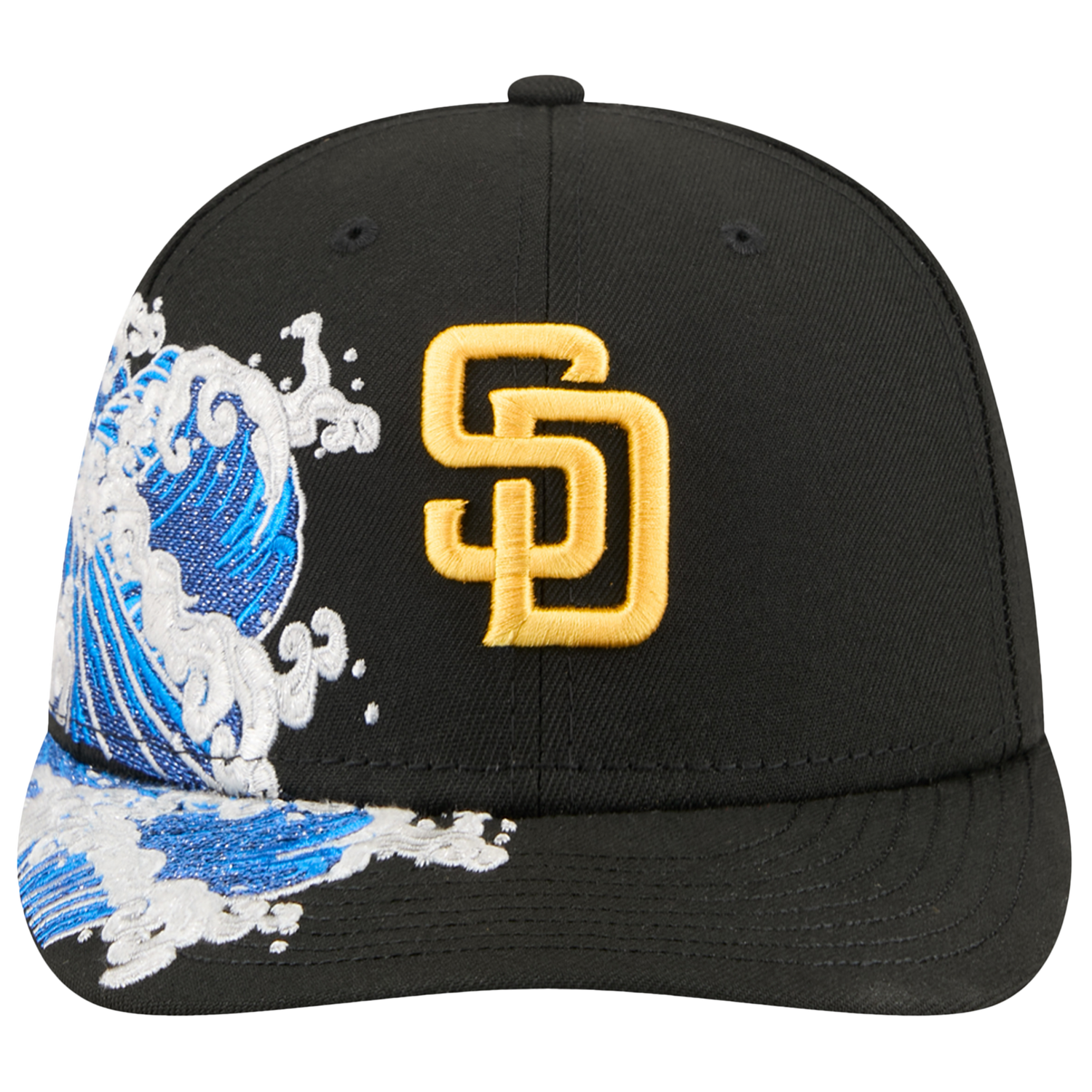 New Era Padres VISSURF 5950 Cap - Men's - Black/Blue