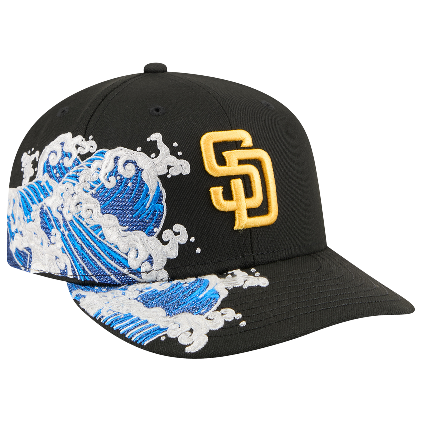 New Era Padres VISSURF 5950 Cap - Men's - Black/Blue