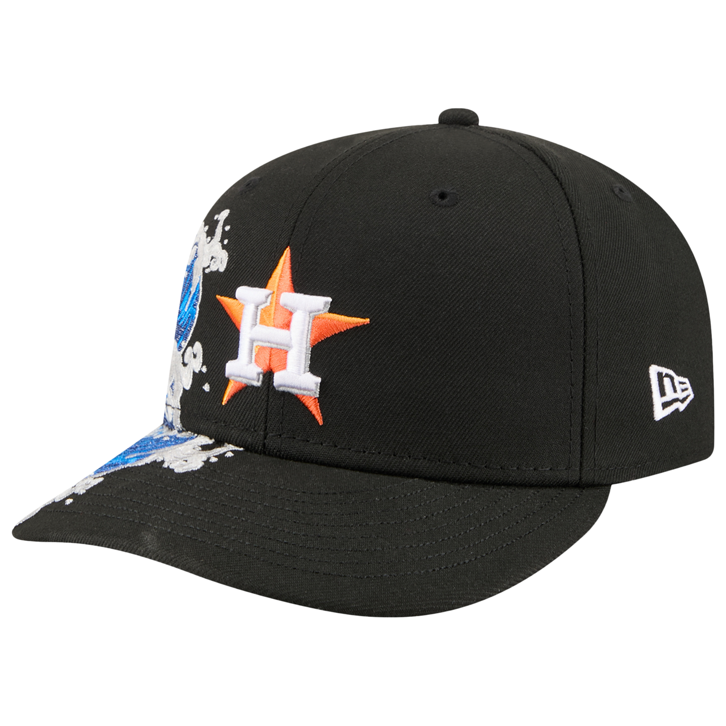 New Era Astros VISSURF 5950 Cap - Men's - Black/Blue