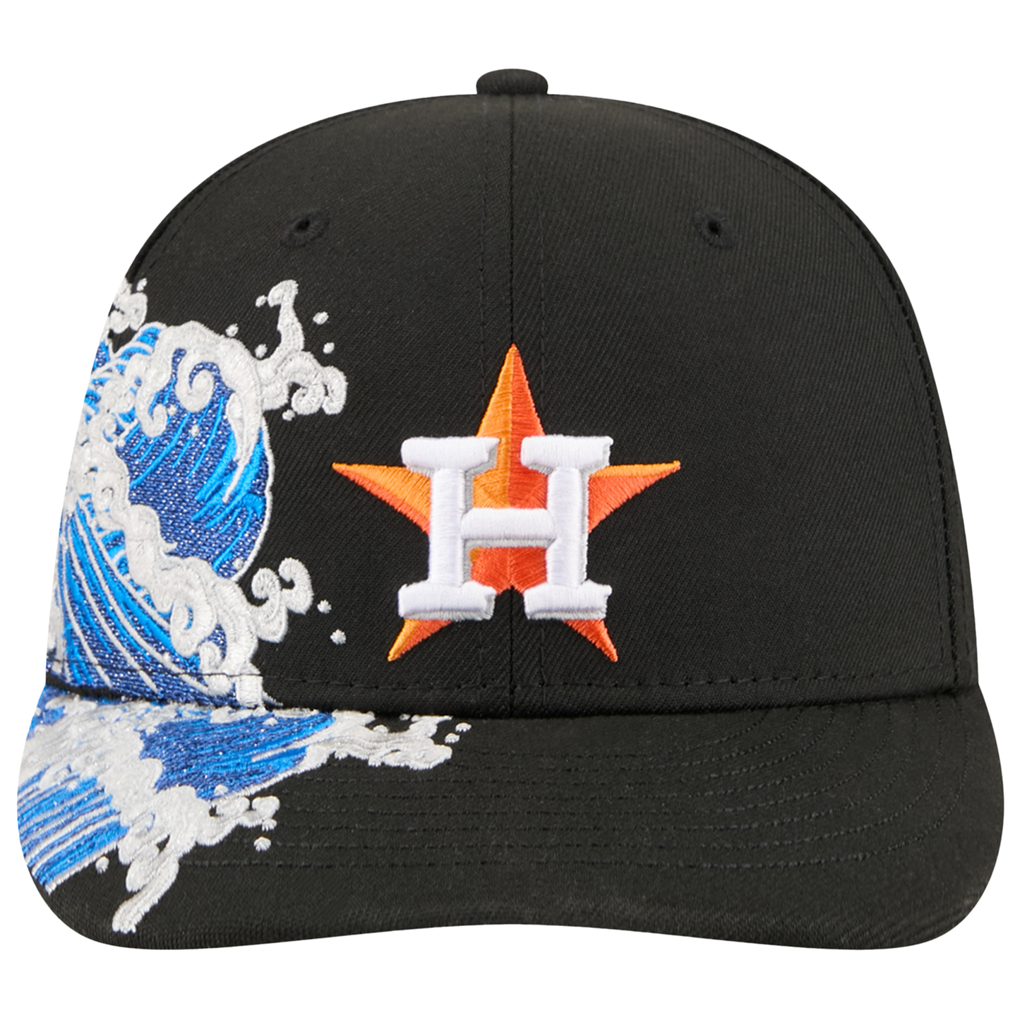 New Era Astros VISSURF 5950 Cap - Men's - Black/Blue