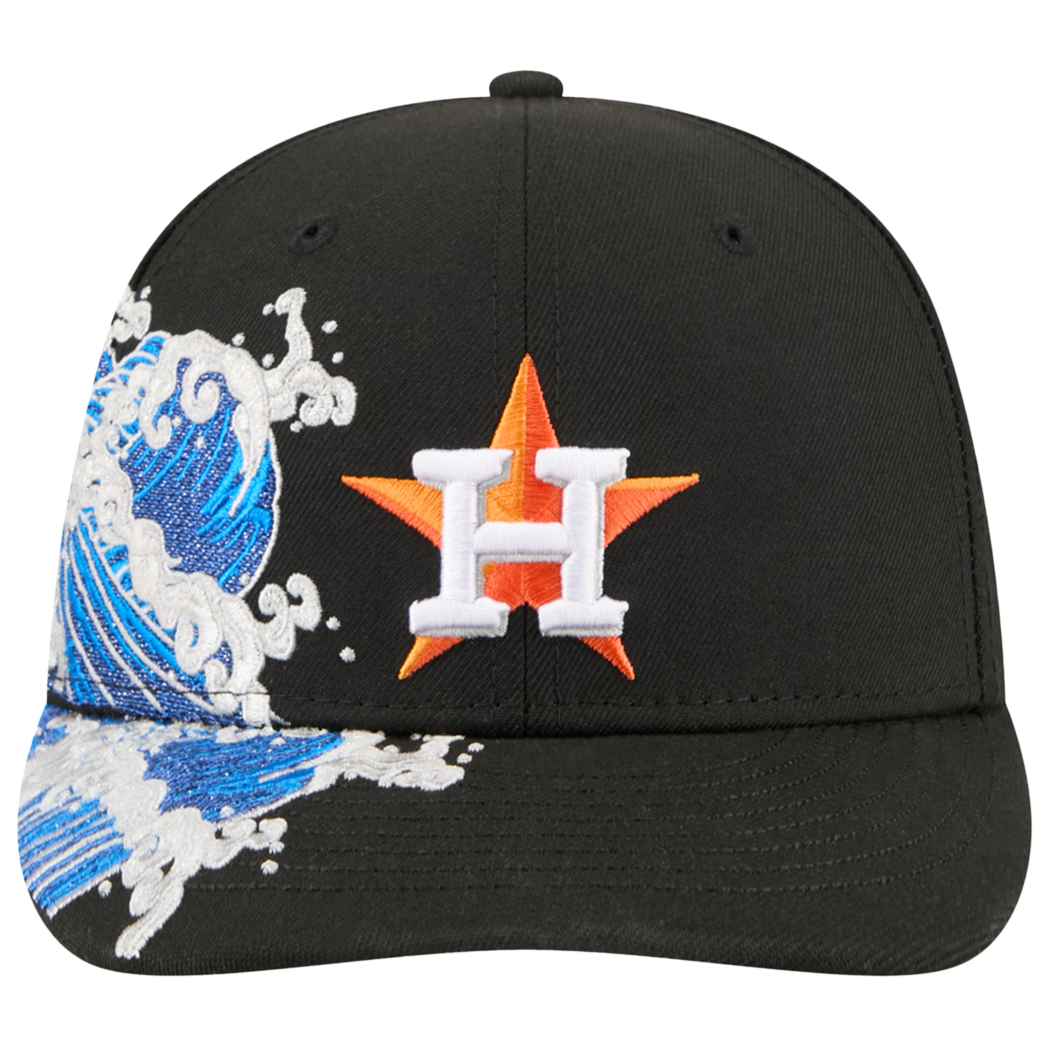 New Era Astros VISSURF 5950 Cap - Men's - Black/Blue