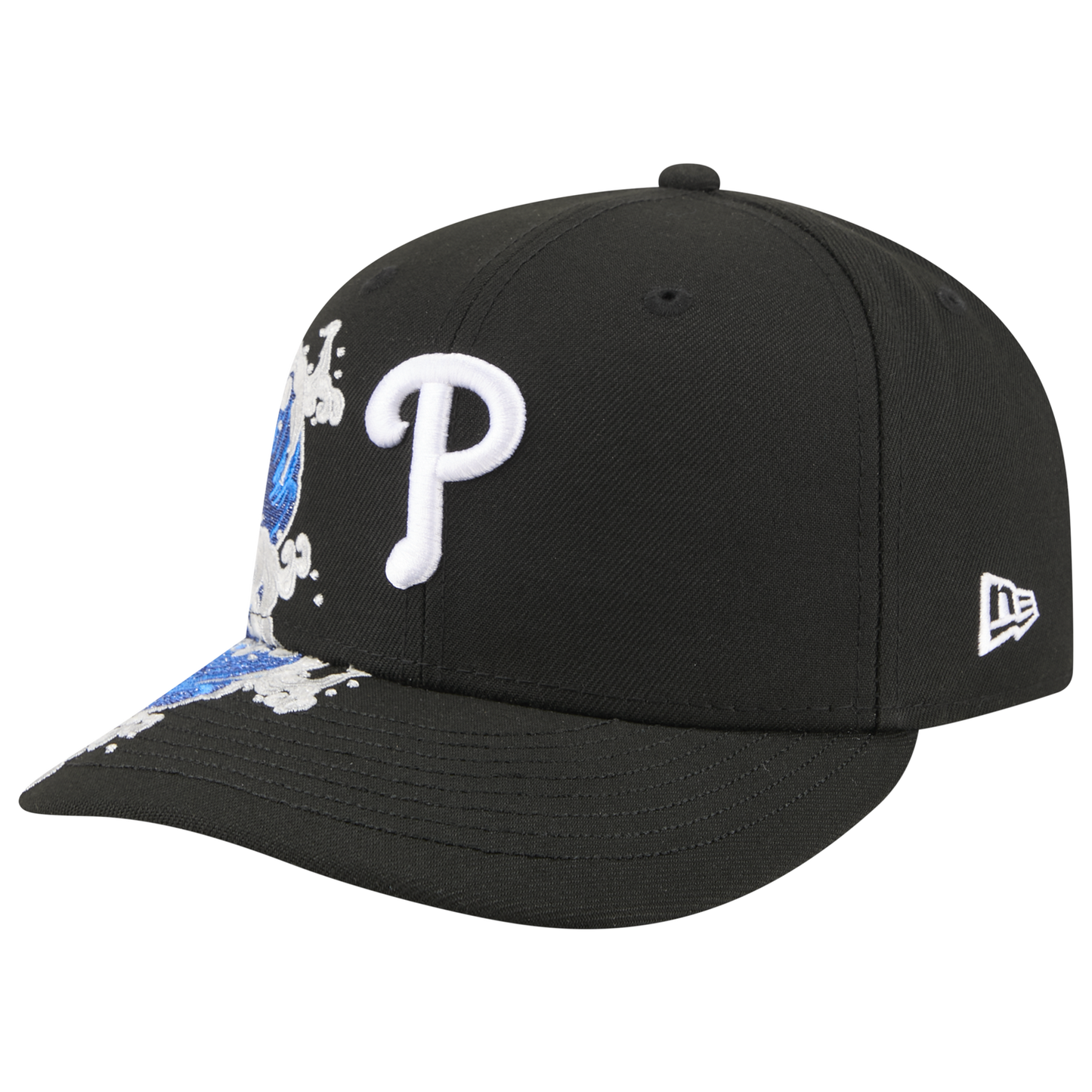 New Era Phillies VISSURF 5950 Cap - Men's - Blue/Black