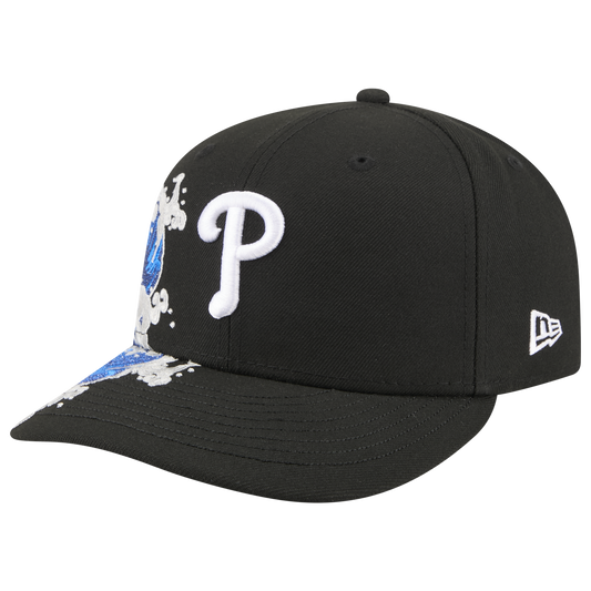 New Era Phillies VISSURF 5950 Cap - Men's - Blue/Black