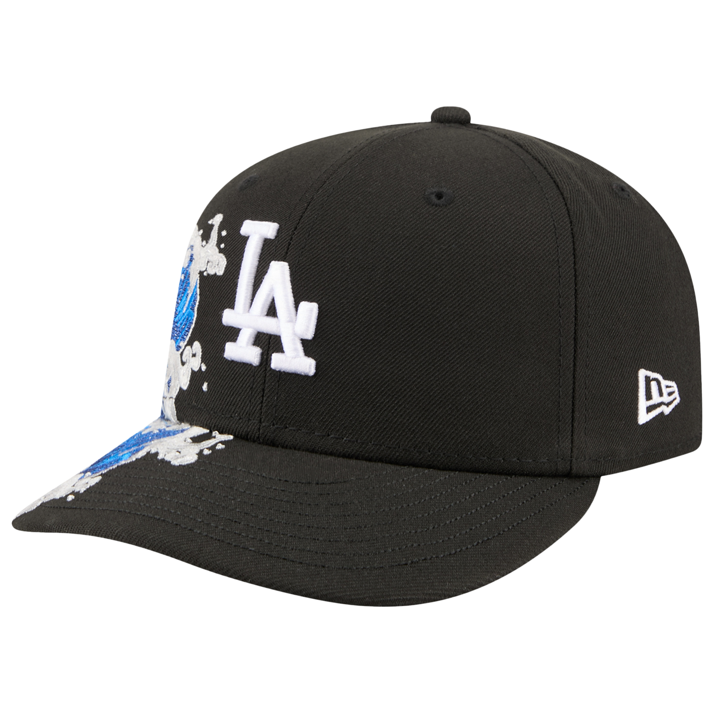 New Era Dodgers VISSURF 5950 Cap - Men's - Black/Blue