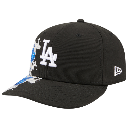 New Era Dodgers VISSURF 5950 Cap - Men's - Black/Blue