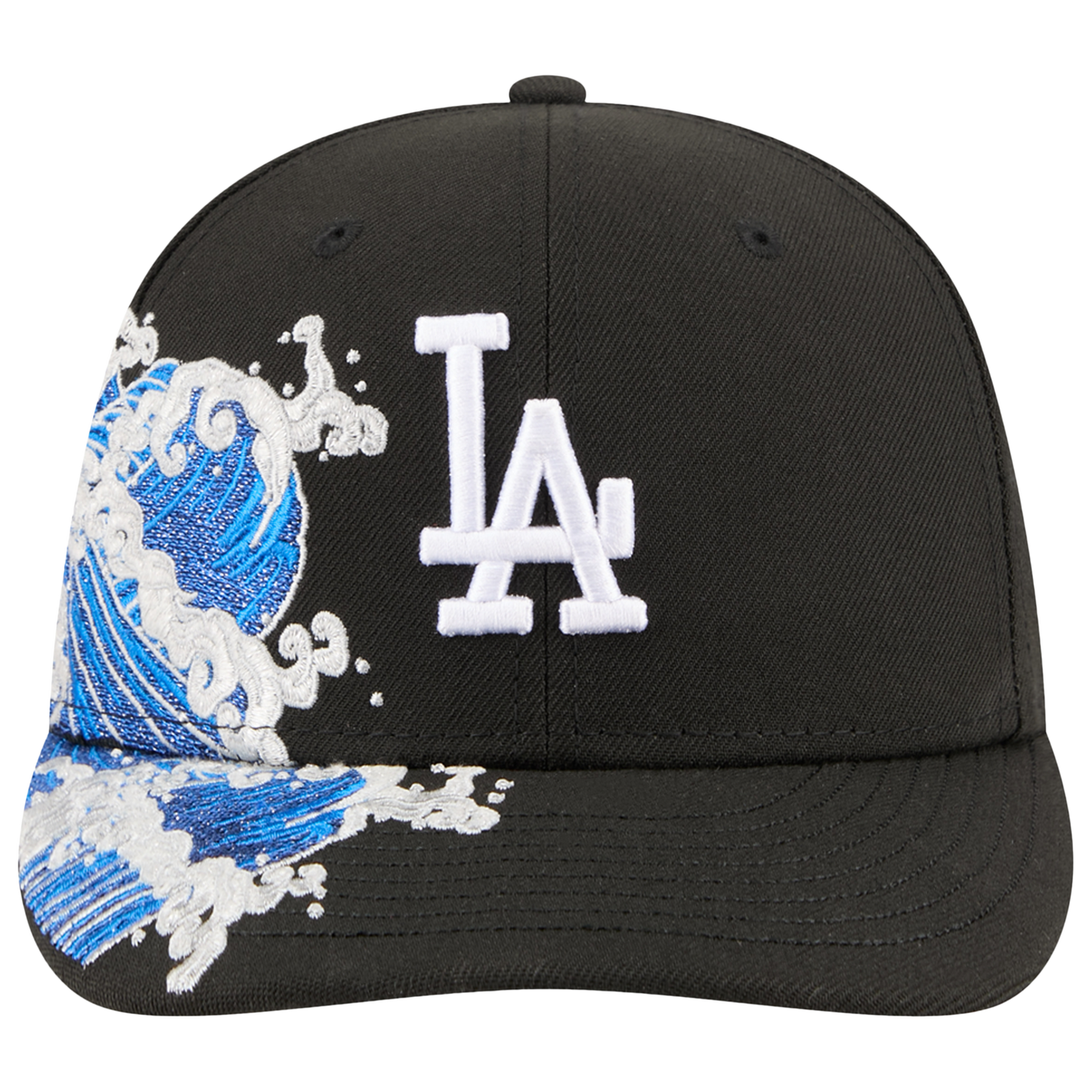 New Era Dodgers VISSURF 5950 Cap - Men's - Black/Blue