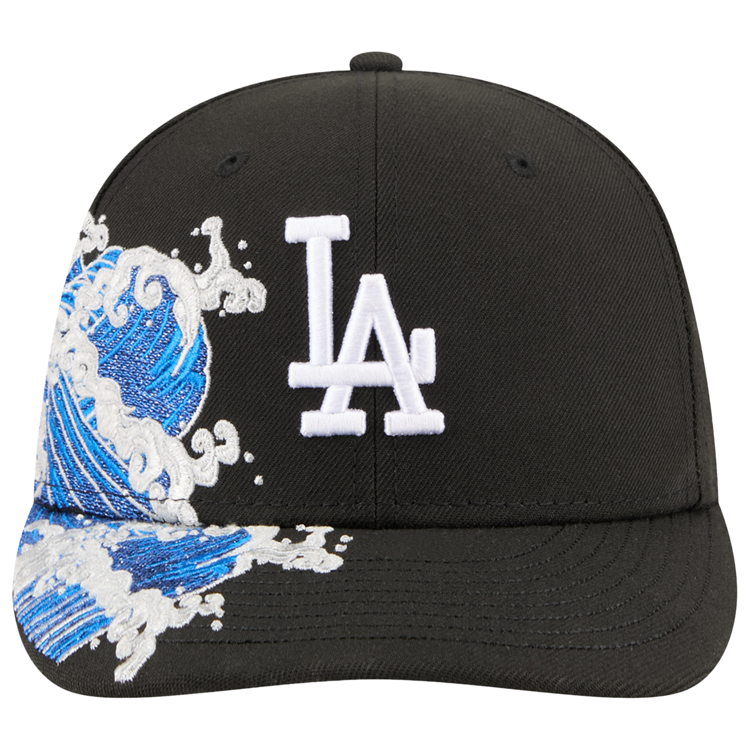 New Era Dodgers VISSURF 5950 Cap - Men's - Black/Blue