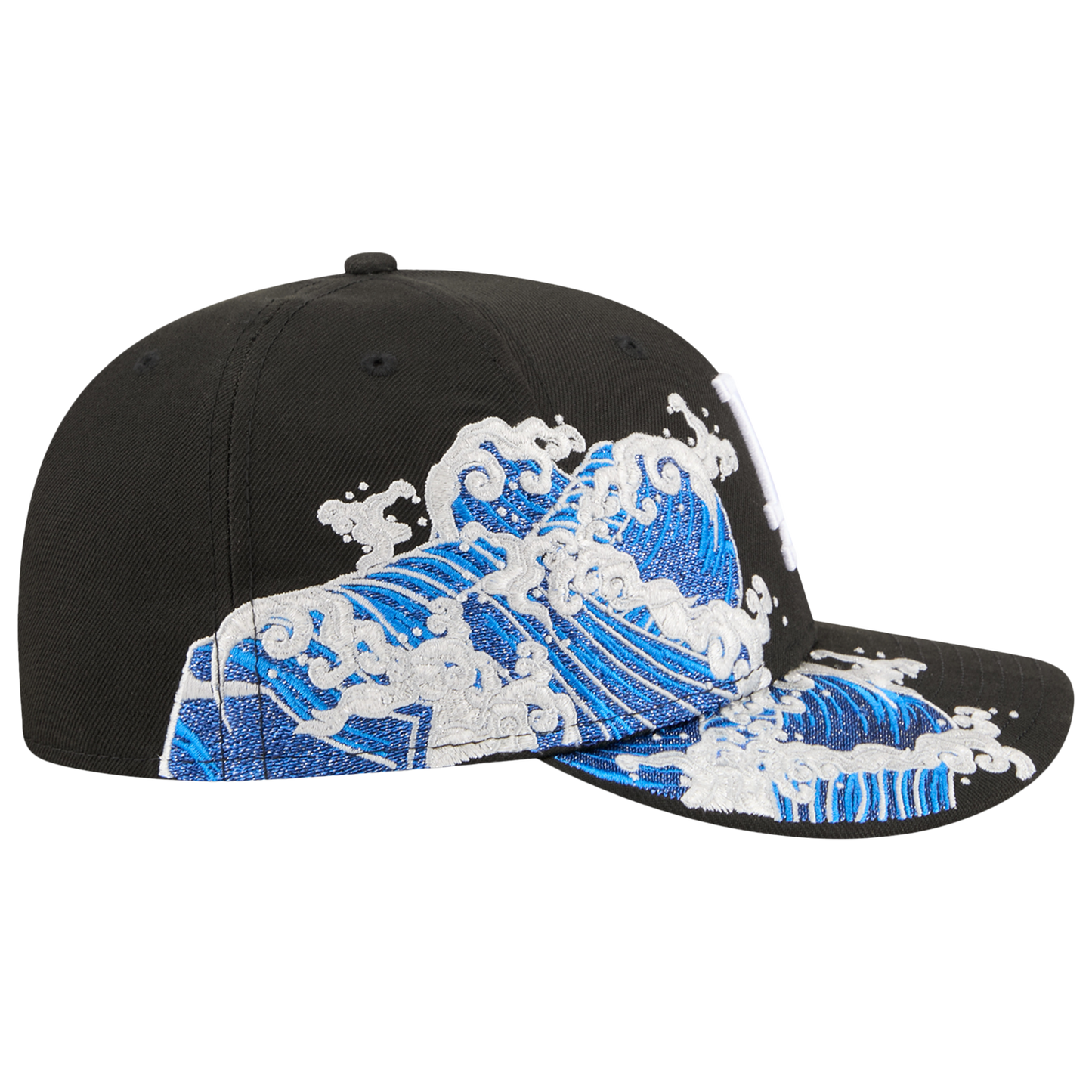 New Era Dodgers VISSURF 5950 Cap - Men's - Black/Blue