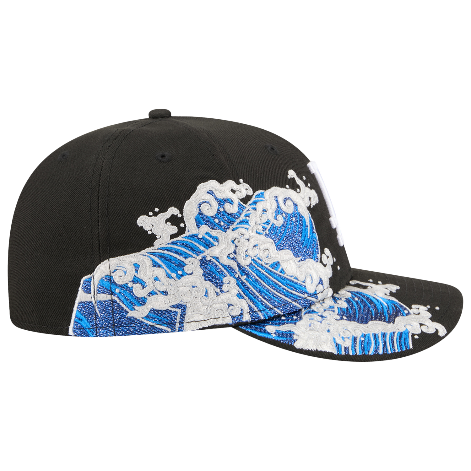 New Era Dodgers VISSURF 5950 Cap - Men's - Black/Blue