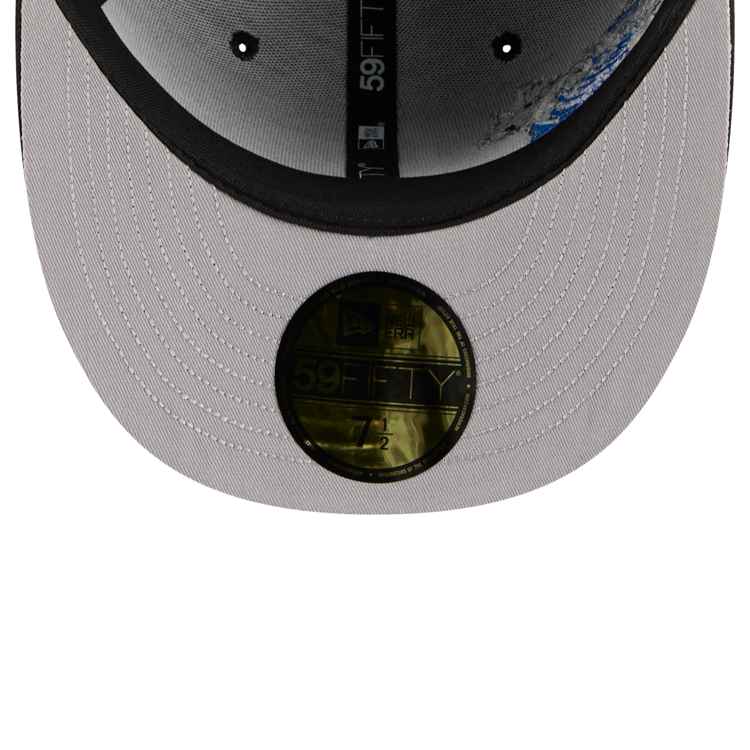 New Era Dodgers VISSURF 5950 Cap - Men's - Black/Blue