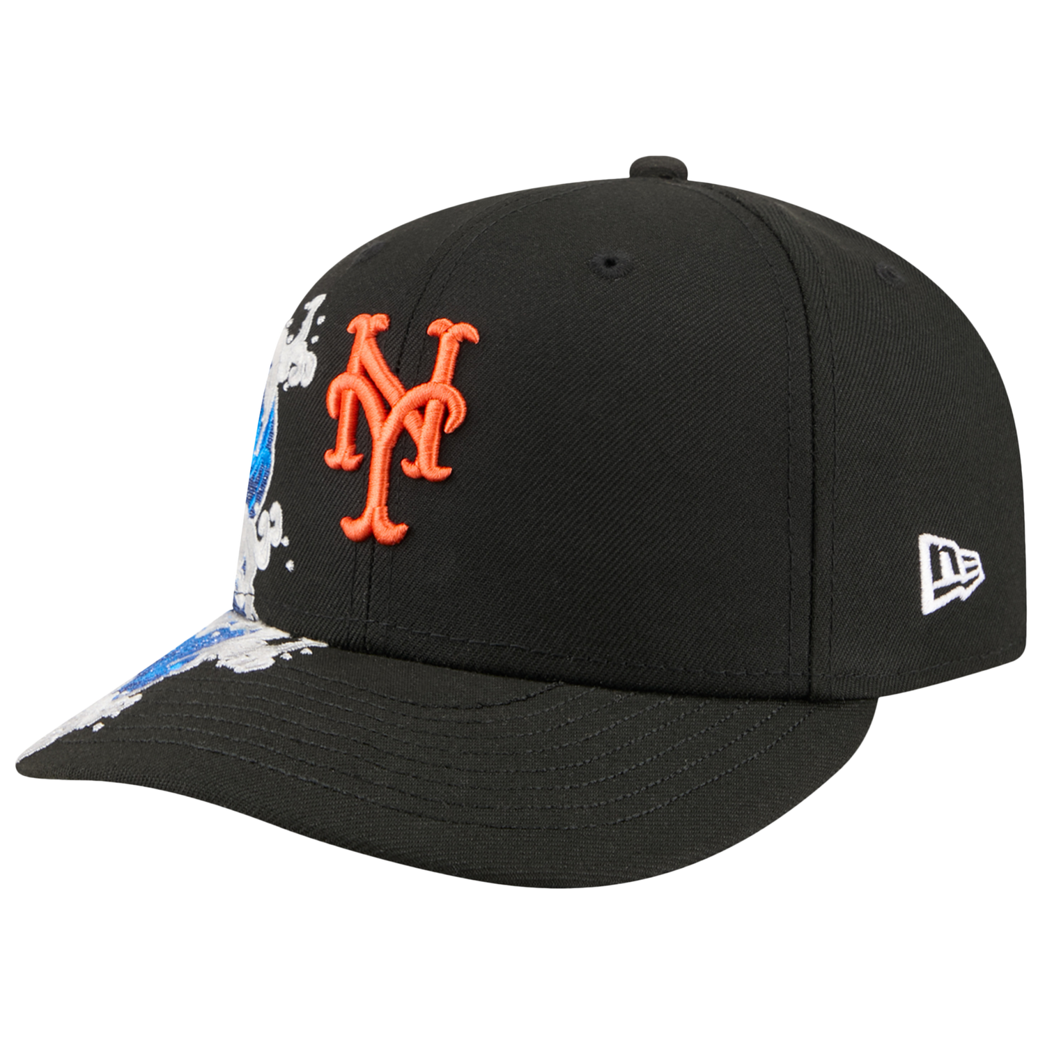 New Era Mets VISSURF 5950 Cap - Men's - Black/Blue