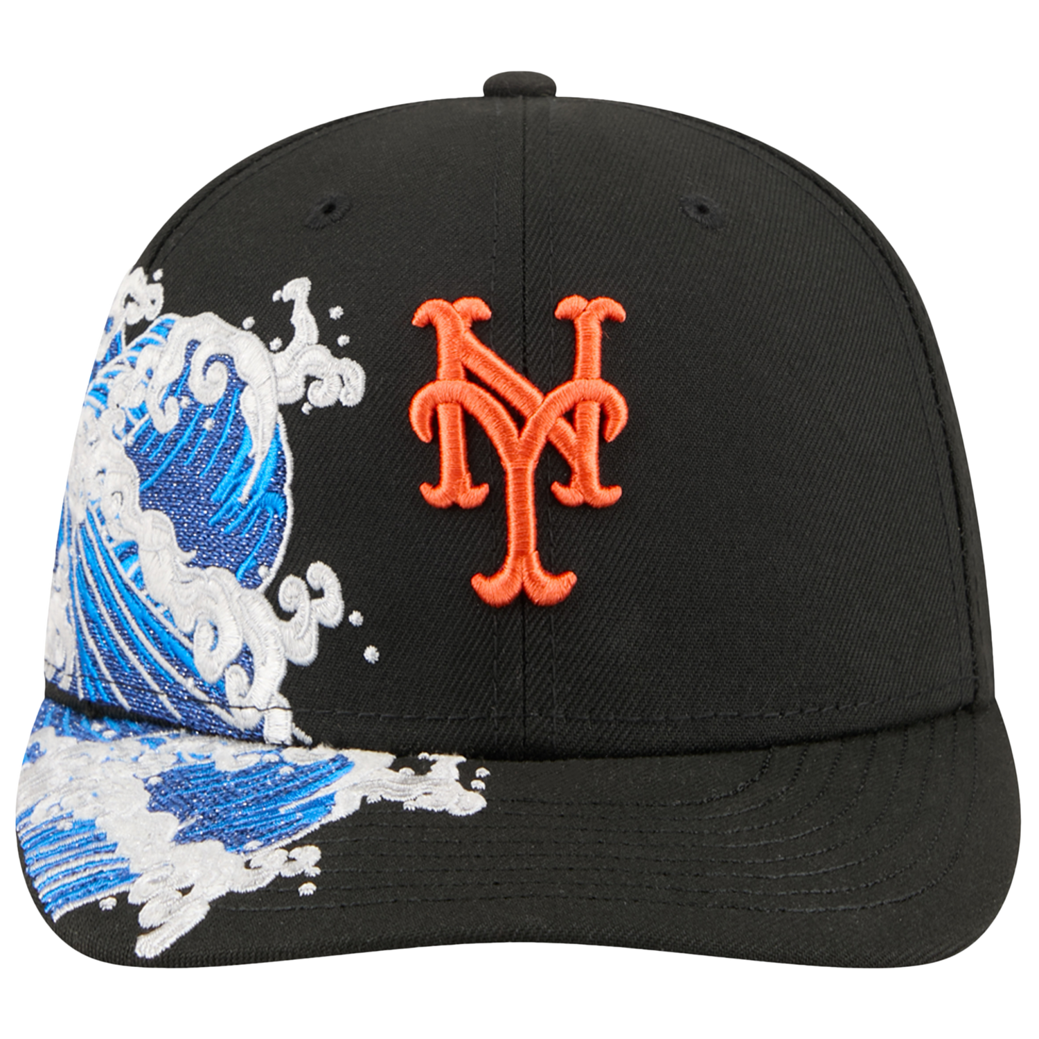 New Era Mets VISSURF 5950 Cap - Men's - Black/Blue