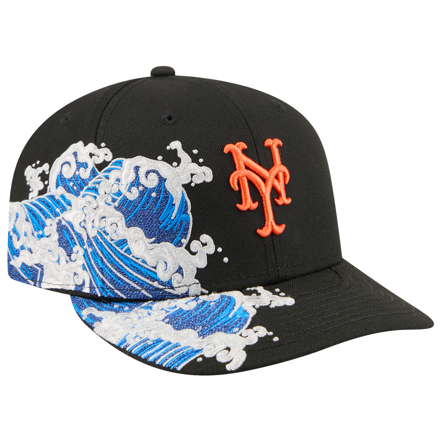 New Era Mets VISSURF 5950 Cap - Men's - Black/Blue