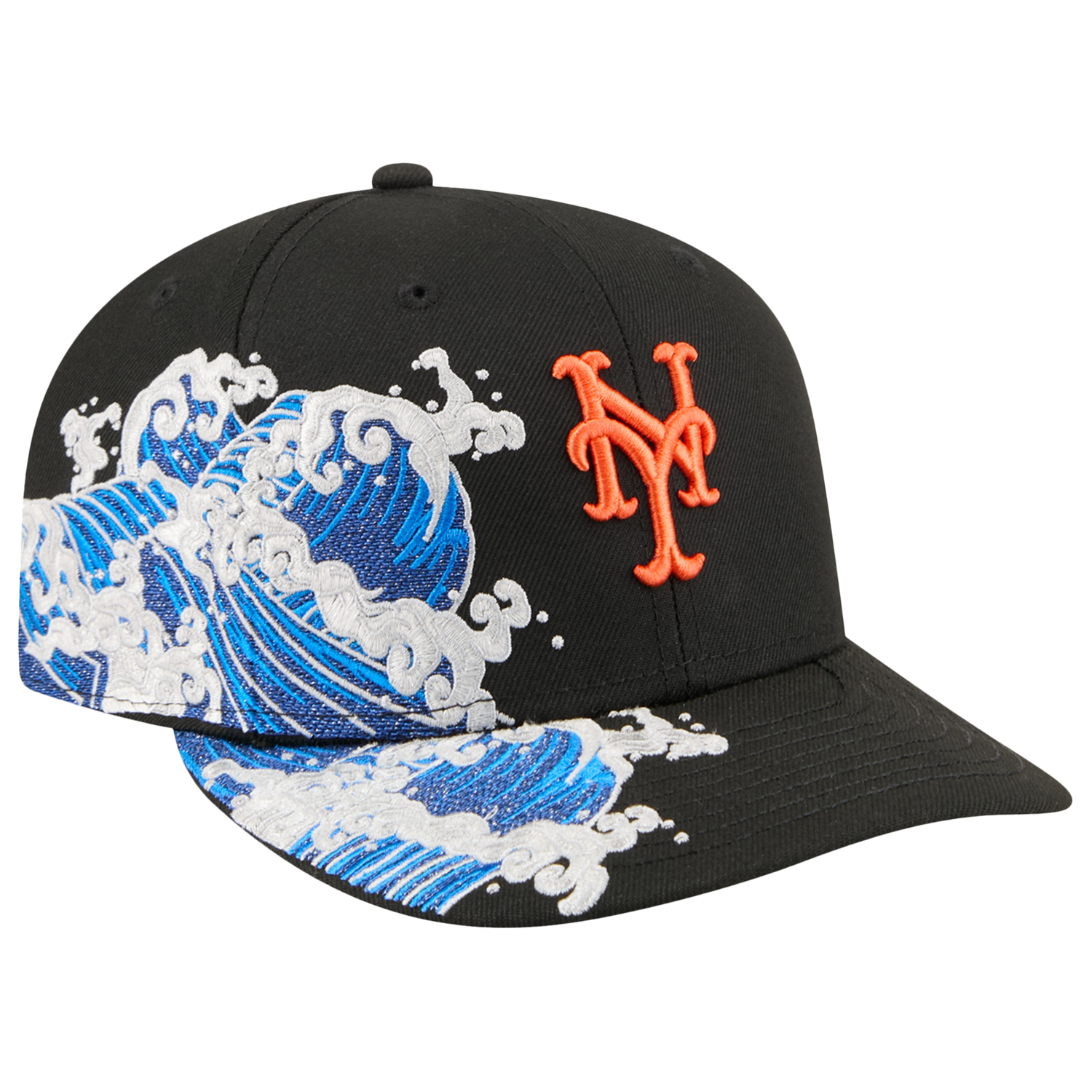 New Era Mets VISSURF 5950 Cap - Men's - Black/Blue