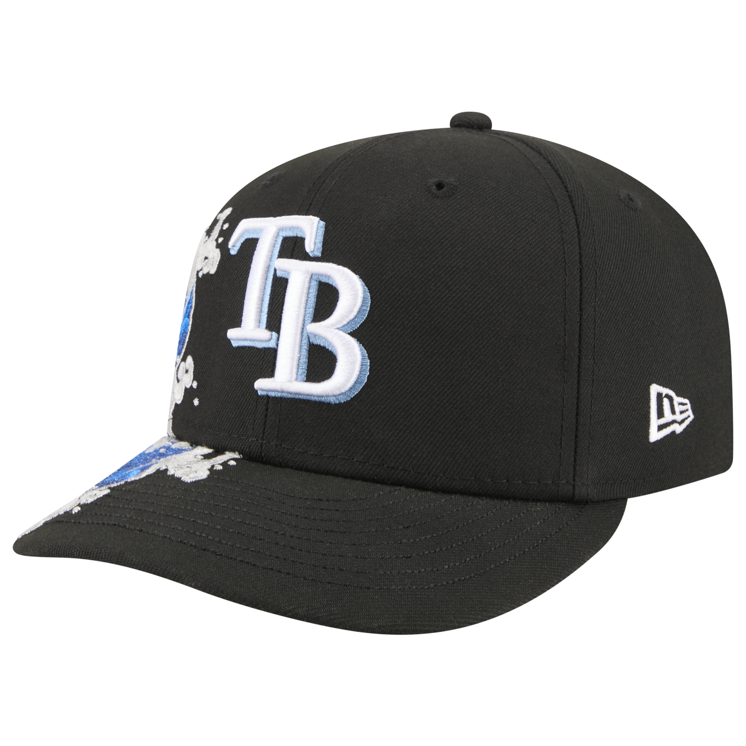 New Era Rays VISSURF 5950 Cap - Men's - Black/Blue
