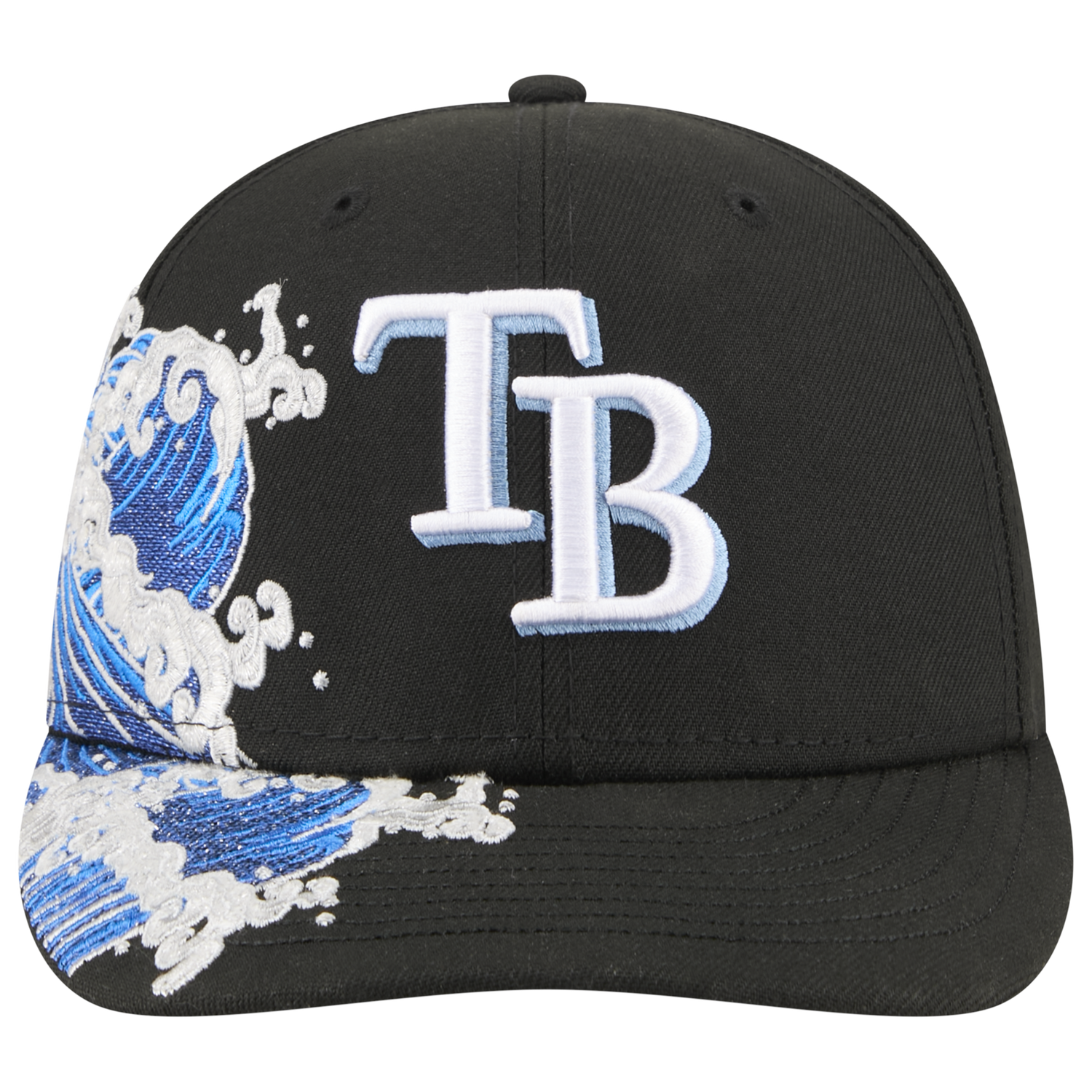 New Era Rays VISSURF 5950 Cap - Men's - Black/Blue