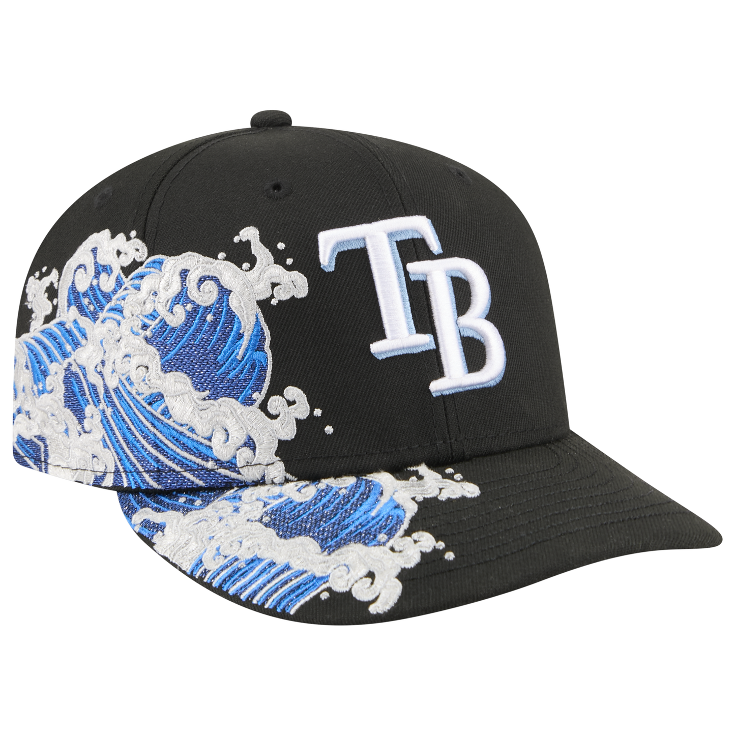 New Era Rays VISSURF 5950 Cap - Men's - Black/Blue