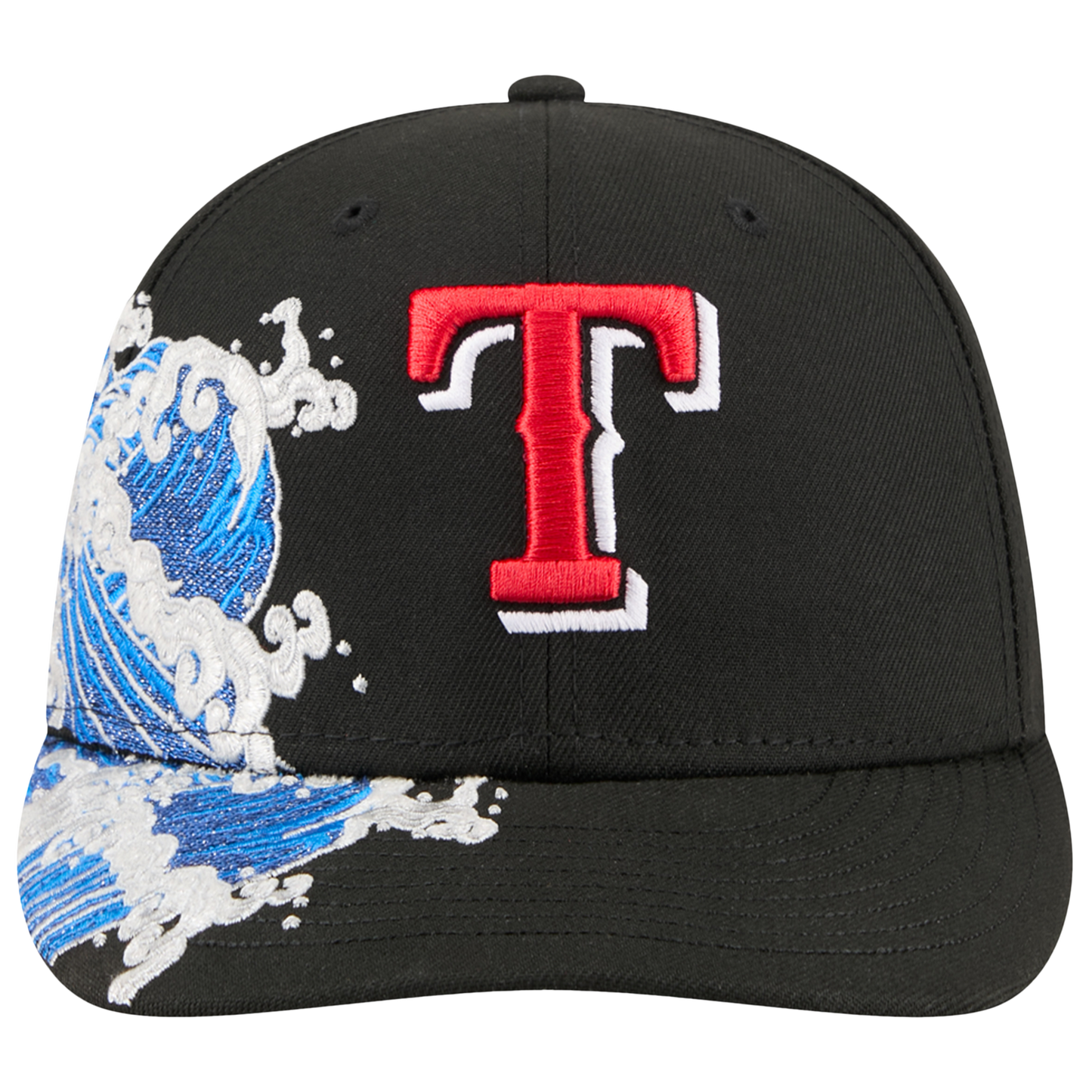 New Era Rangers VISSURF 5950 Cap - Men's - Black/Blue