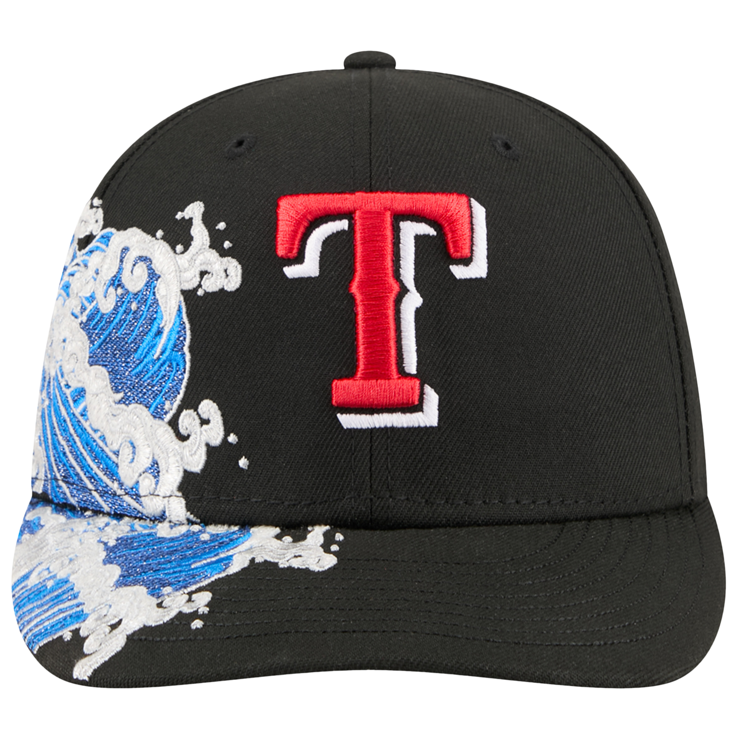 New Era Rangers VISSURF 5950 Cap - Men's - Black/Blue