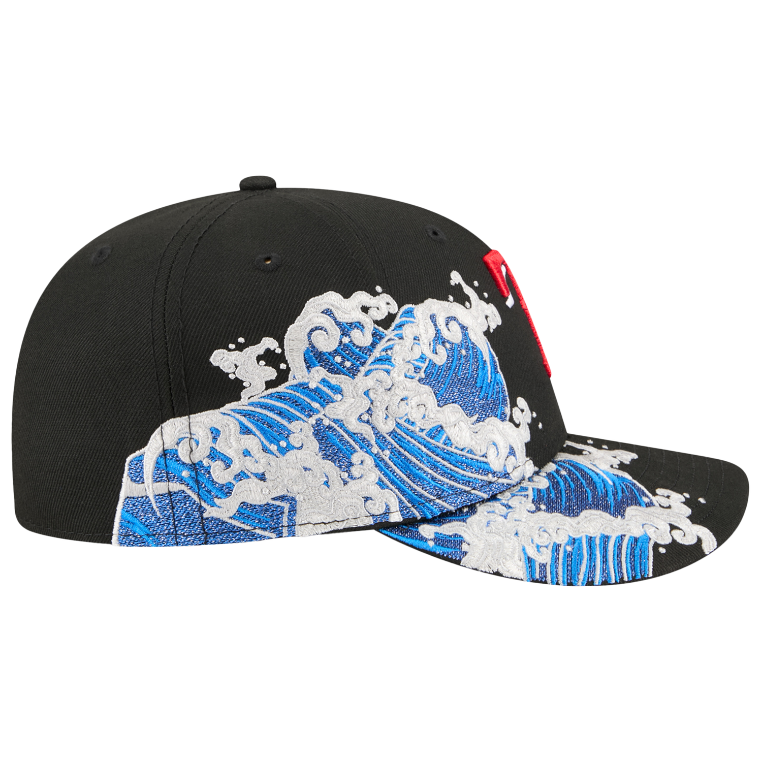 New Era Rangers VISSURF 5950 Cap - Men's - Black/Blue