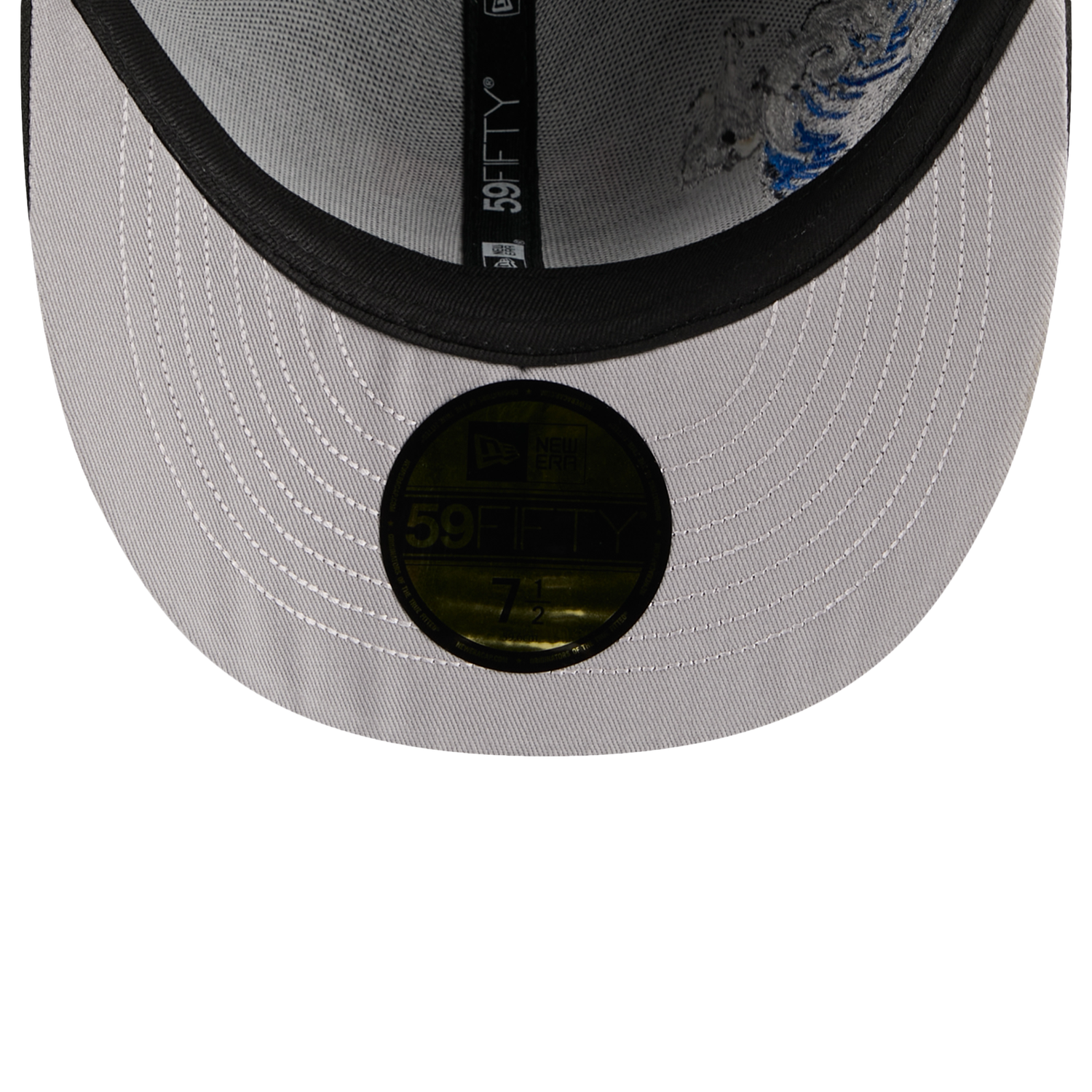 New Era Rangers VISSURF 5950 Cap - Men's - Black/Blue