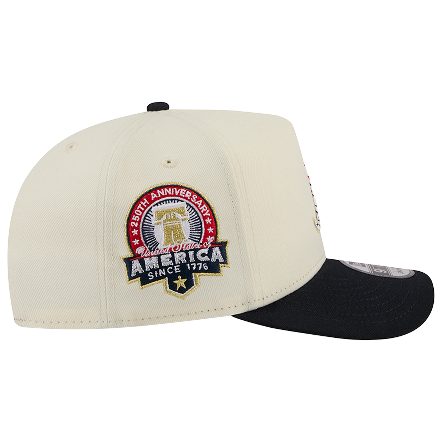 New Era Braves AM 950 A Frame Cap - Men's - White/Navy/Red