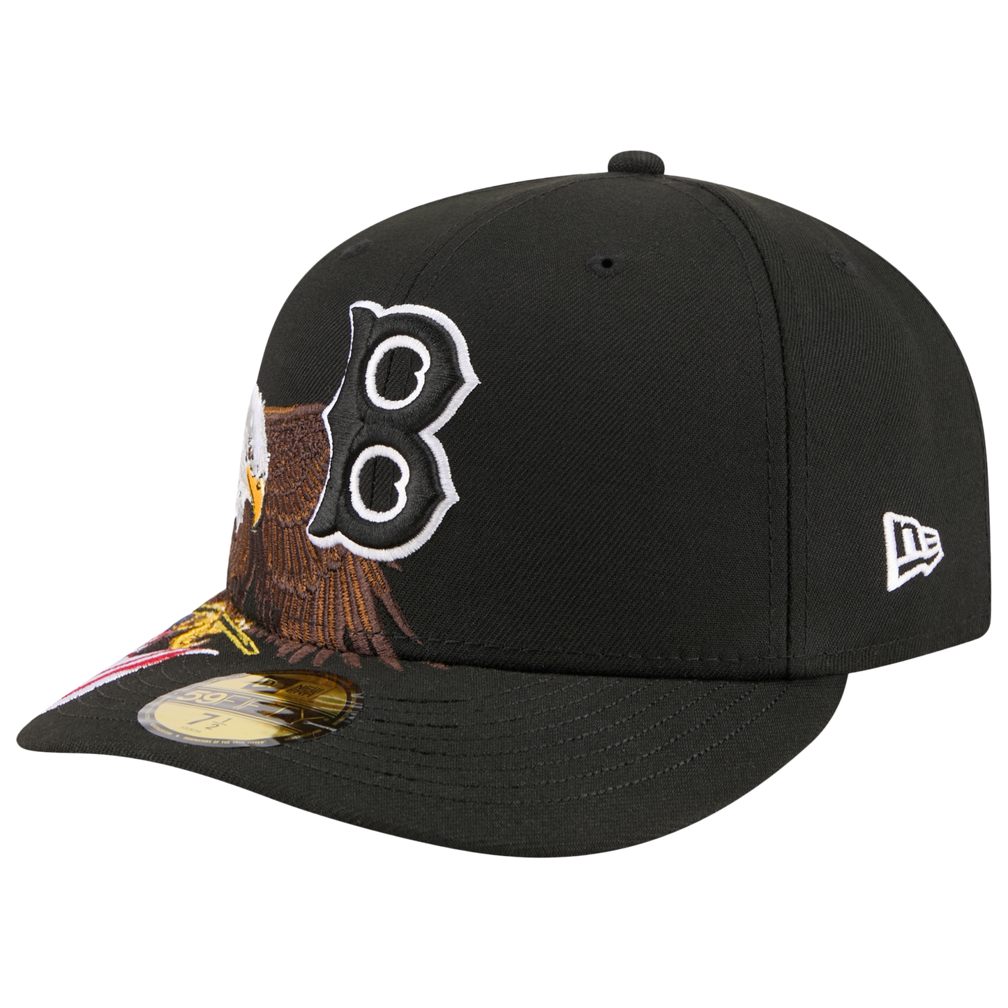 New Era Red Sox AM 5950 Cap - Men's - Black/White/Brown