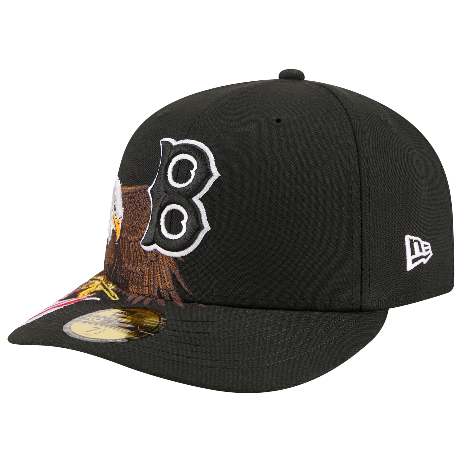 New Era Red Sox AM 5950 Cap - Men's - Black/White/Brown