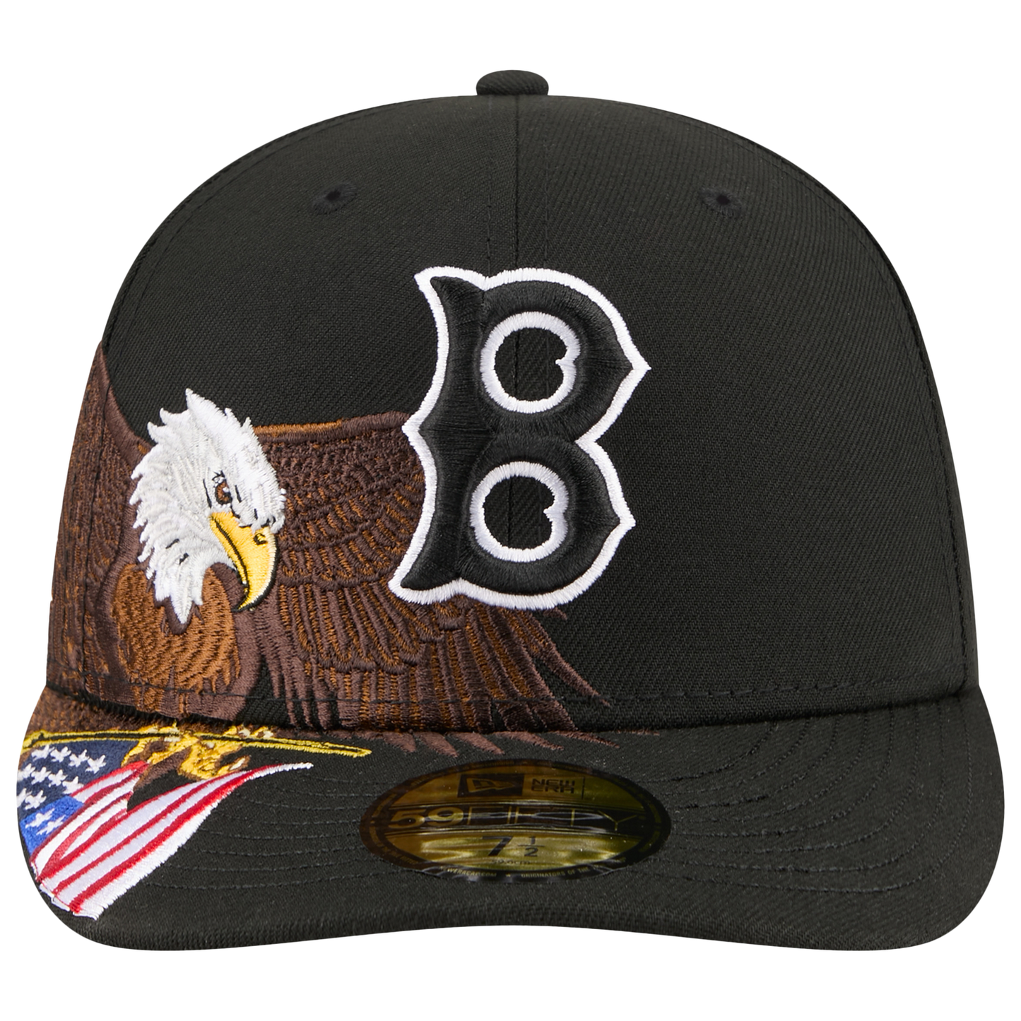 New Era Red Sox AM 5950 Cap - Men's - Black/White/Brown