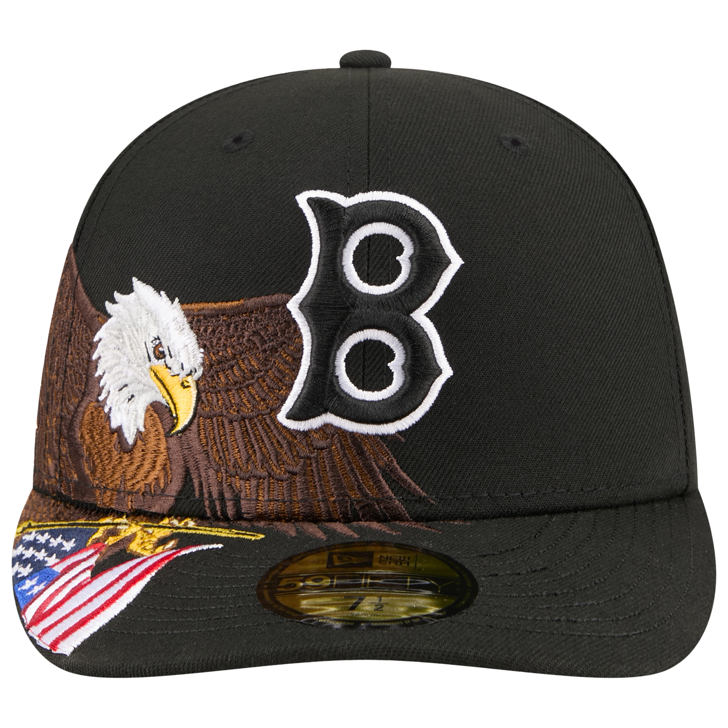 New Era Red Sox AM 5950 Cap - Men's - Black/White/Brown