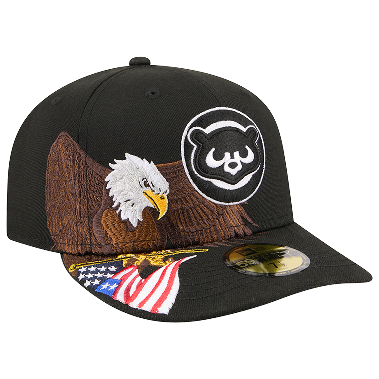 New Era Cubs AM 5950 Cap - Men's - Black/White/Brown