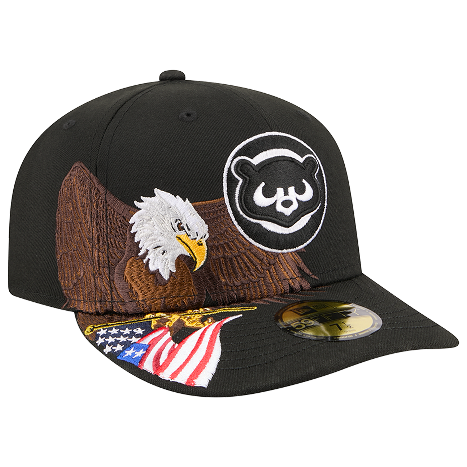 New Era Cubs AM 5950 Cap - Men's - Black/White/Brown