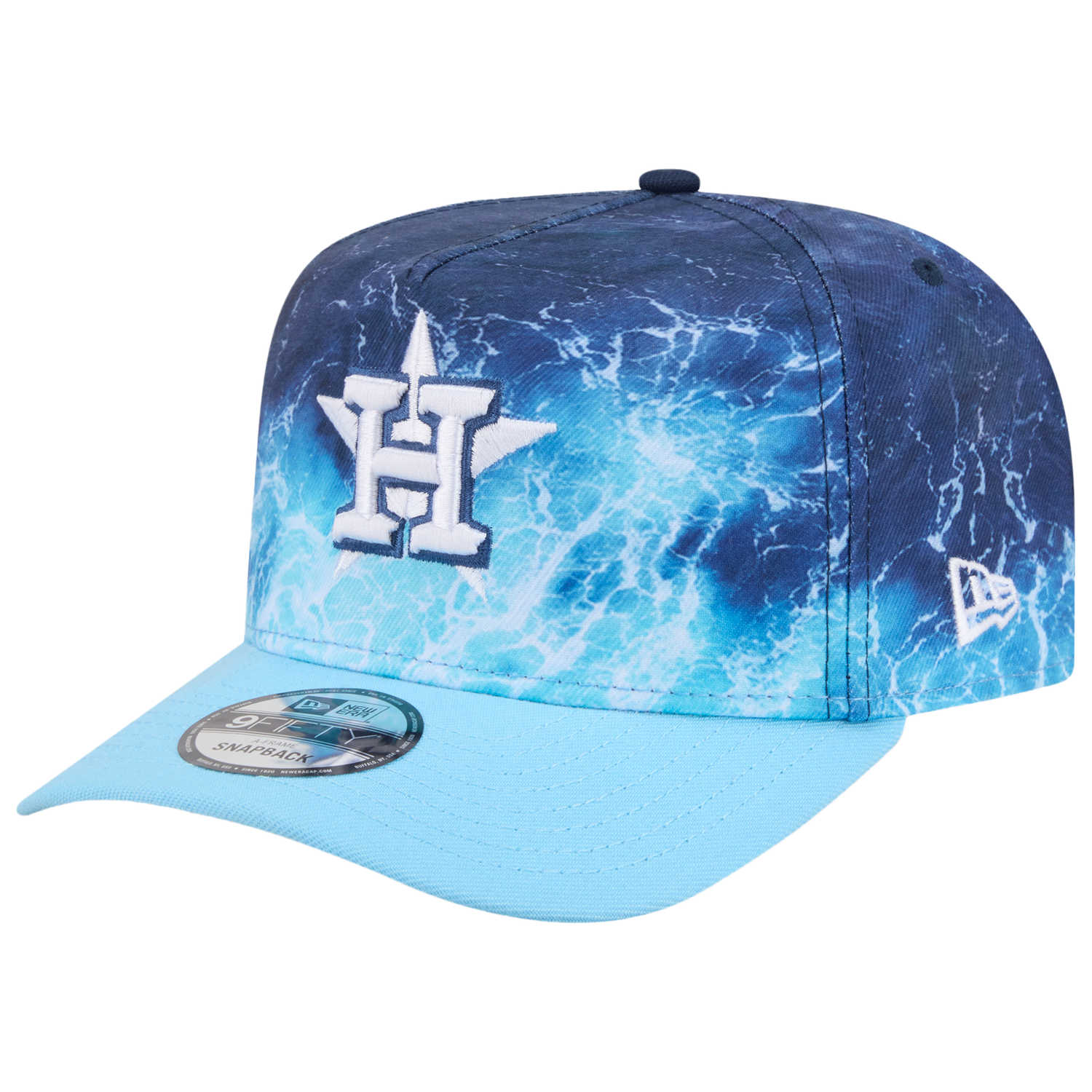 New Era Astros Deep Water 950 A Frame Cap - Men's - Blue/Teal