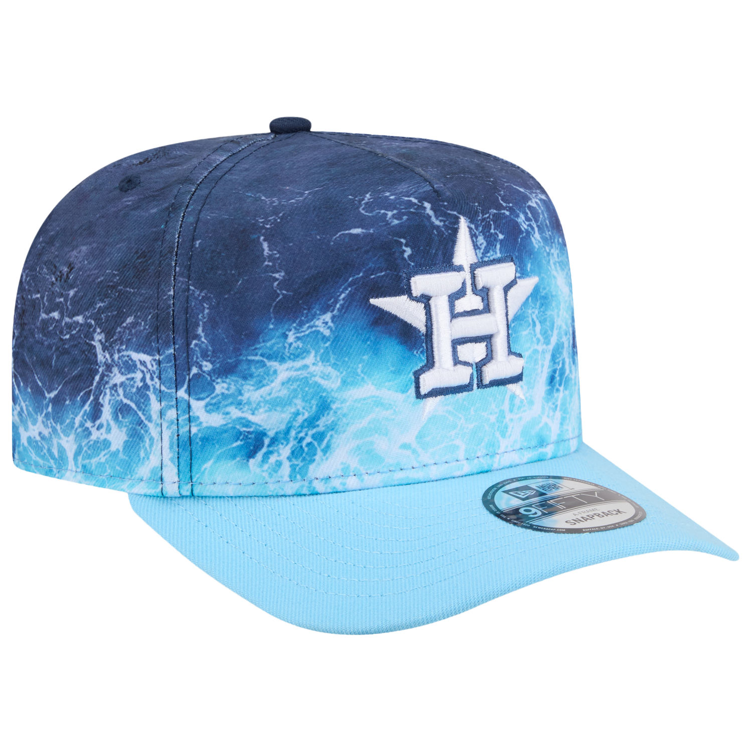 New Era Astros Deep Water 950 A Frame Cap - Men's - Blue/Teal